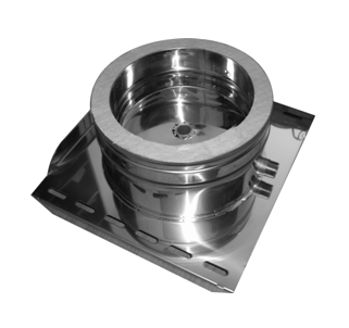 Zakládací díl s odtokem DW DN 350 (na konzole - montáž na zeď)