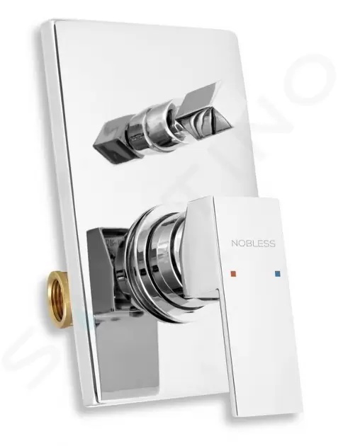 Vanová sprchová baterie s přepínačem EDGE chrom