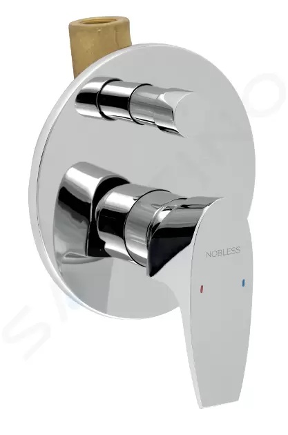 Vanová sprchová baterie s přepínačem Nobless Wat chrom
