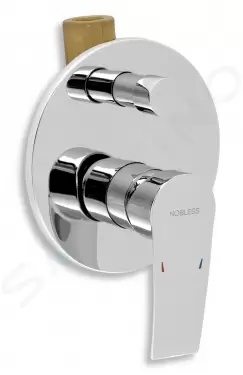 Vanová sprchová baterie s přepínačem Nobless Heda chrom
