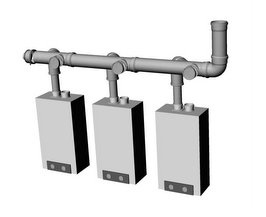 Kaskádový systém - 2 kotle
