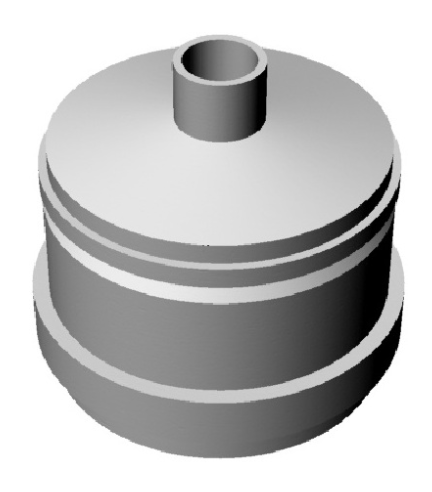 Koaxiální uzávěr DN 60/100, Al, bílý