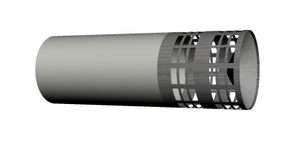 Prodloužení DN 80/1000 mm vč. nerezové hlavice DN 80 pro sání