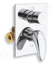 Vanová sprchová baterie s přepínačem Metalia 55 chrom
