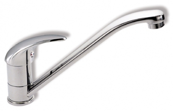 Dřezová baterie Metalia 55 bílá-chrom