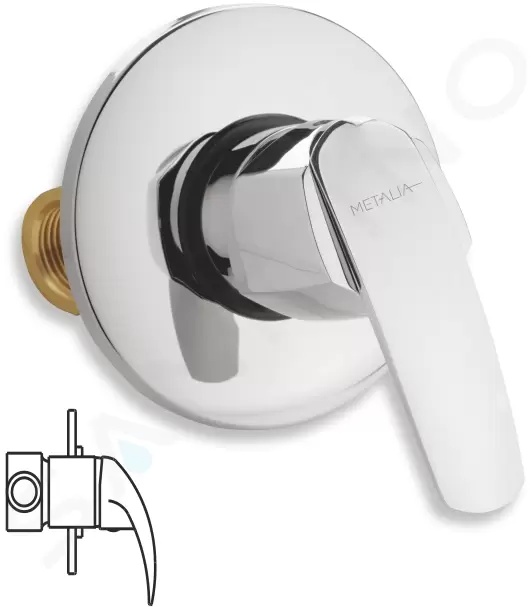 Sprchová baterie podomítková Metalia 56 chrom