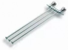 Trojramenný držák ručníků Metalia 3 chrom