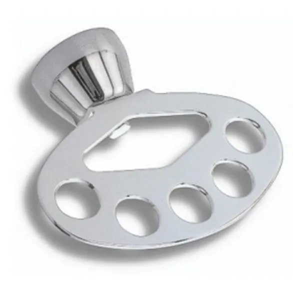 Držák kartáčů a pasty Metalia 3 chrom