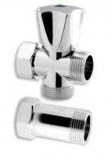 Pračkový ventil s mezikusem 3/4"x3/4"x3/4"