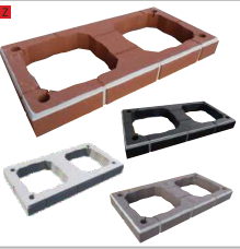 Komfort červený dvouprůduchový prstenec