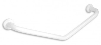 Úhlové držadlo s krytkami 400 x 400 mm leštěná nerez