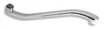 Výtokové ramínko 33 cm prohnuté chrom
