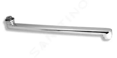 Výtokové ramínko 35 cm rovné bílá-chrom