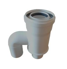 Slučovač DN 60x60 na DN 60/100, plast