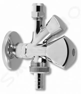 Kombinovaný rohový ventil 1/2"
