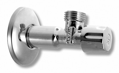 Rohový vřetenový ventil bez matky 1/2"x1/2"