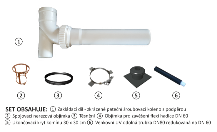 Instalační set k flexi hadici 24060S