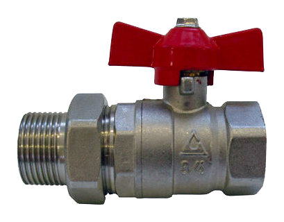 1200 MF 1/2" kulový kohout se šroubením