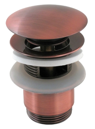 výpusť umyvadlová klik-klak, měď