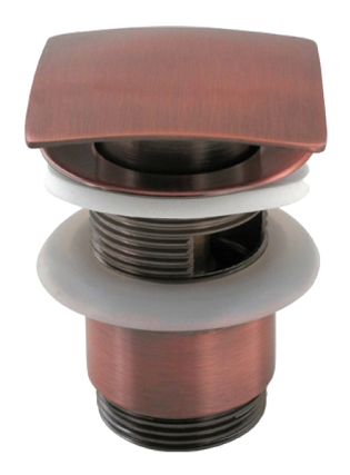 výpusť umyvadlová klik-klak hranatá, měď