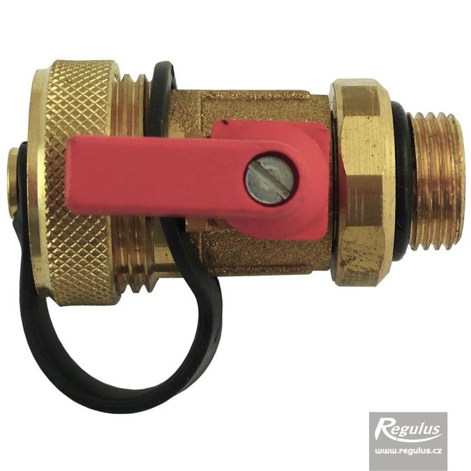Kohout kulový - 3/8" s víčkem pro průtokoměr