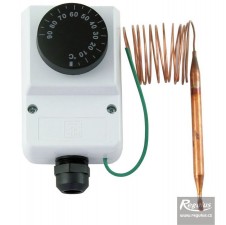 Termostat provozní zakrytovaný 0-90°C, kapilára 1,5 m, IP40