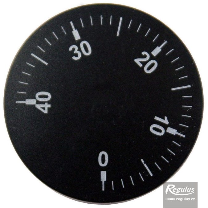 Knoflík čočk.černý 0-40°C