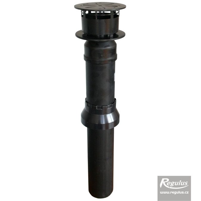 Komínek pr. 100  průchod otvorem pr.100 pro výfuk