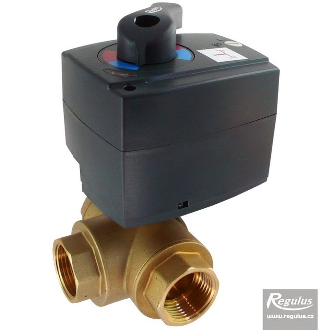 Ventil kulový třícestný VZK R 325 L 1F s pohonem 1P, 60 s