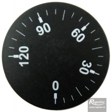 Knoflík čočk.černý 0-120°C