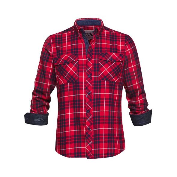 Flanelová košile červená, vel. S