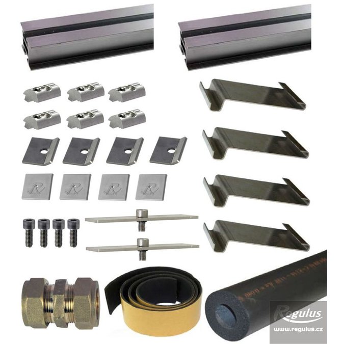 Sada pro uchycení a propojení 2 kolektorů KPG1H