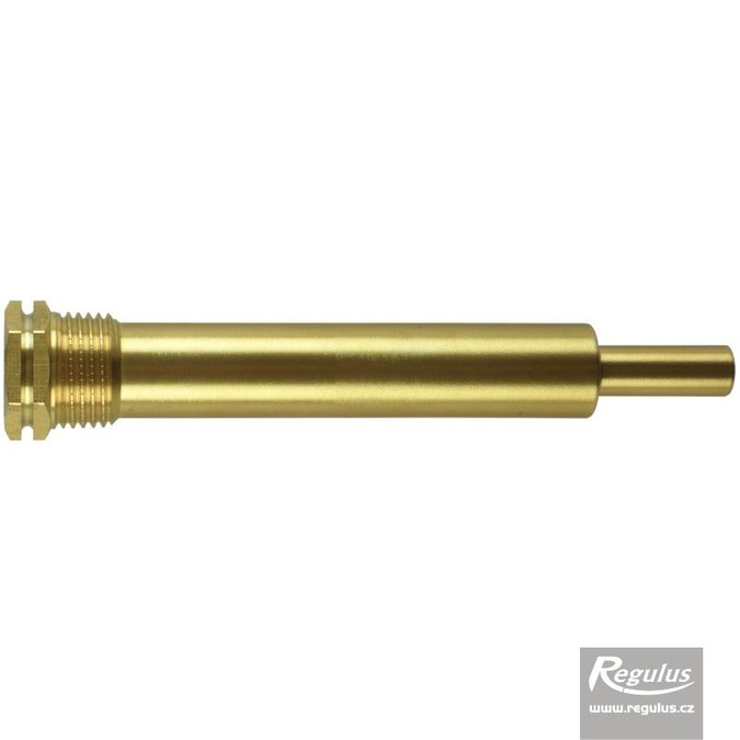 Jímka pro 4 čidla, 15 x 17 x 120 mm, 1/2", mosaz