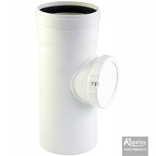 Vsuvka pr. 100 PP s kontrolním otvorem, 0,25 m