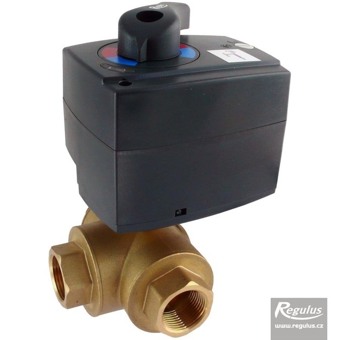 Ventil kulový třícestný VZK R 325 T 3/4F s pohonem 1P, 60 s