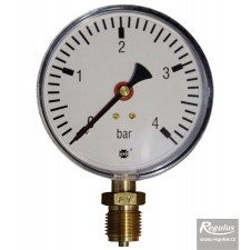 Tlakoměr 4 bar, G 1/2" dolní, d= 100 mm