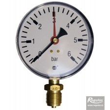 Tlakoměr 6 bar, G 1/2" dolní, d= 100 mm