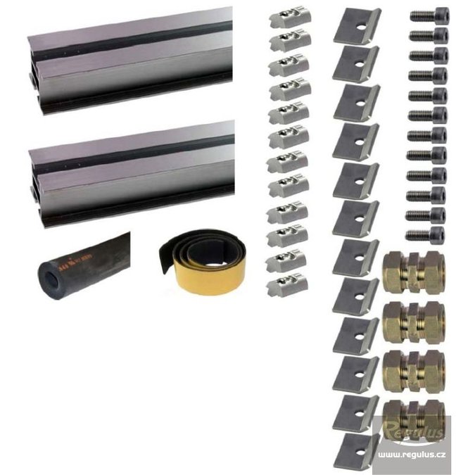 Sada pro uchycení a propojení 3 kolektorů KTU 15, KTU 9R