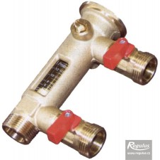 Průtokoměr s nap/vyp ventily - 2-12 l/min G 3/4" M