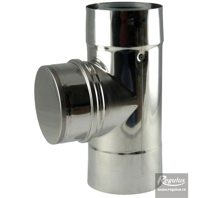 T kus pr. 80/125 PPH-A/Inox s kontrolním otvorem