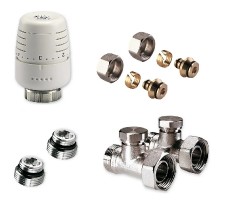 KIT AVK Vekoluxivar - pro dvoutrubkový systém - 1/2"xEK; 15x1; přímé