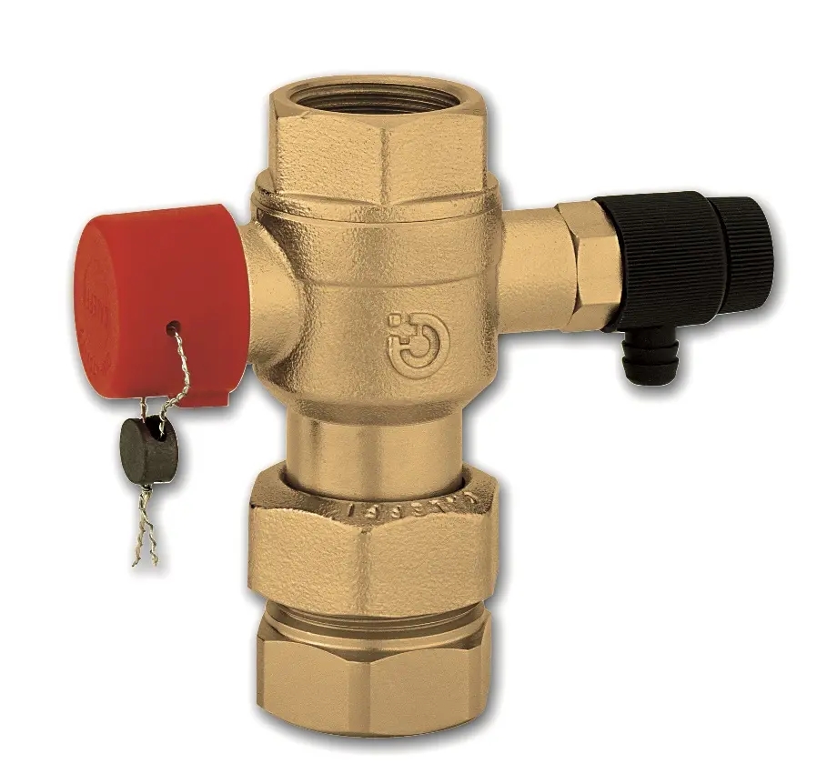 Bezpečnostní uzávěr - k měření tlaku v expanzní nádobě - 3/4"