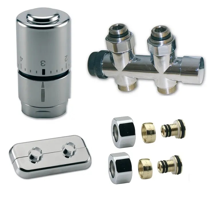 KIT kompaktní koupelnový OPTIMA - 1/2"xM24; ALPEX 16x2mm; přímý; chrom