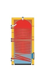 Ohřívač vody zásobníkový - se dvěma integrovanými výměníky - 930l