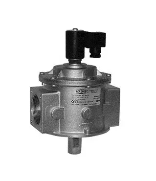 Elektromagnetický ventil závitový pro topné plyny - 5/4"; 500mbar; NC; hliník