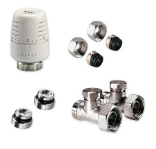 KIT AVK Vekoluxivar - pro dvoutrubkový systém - 1/2"xEK; 15x1; přímé