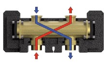 Hydraulický oddělovač - pro horizontální distribuční rozdělovač DN 25 - 1600l/h