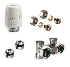 KIT AVK Vekoluxivar - pro dvoutrubkový systém - 1/2"xEK; 15x1; přímé