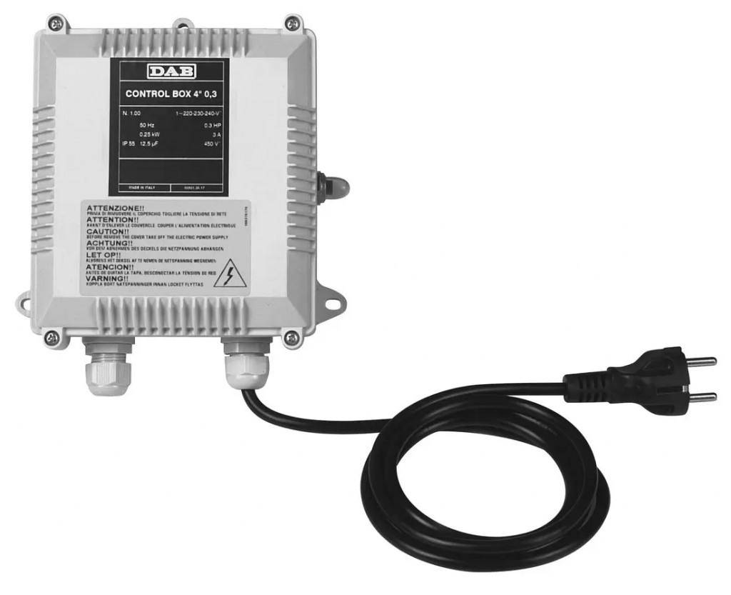 CONTROL BOX 4" rozběhová skříňka - 1,0kW