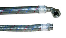 Flexi hadice opletení nerez - s kolenem - 5/4"MF (32x42); 100cm